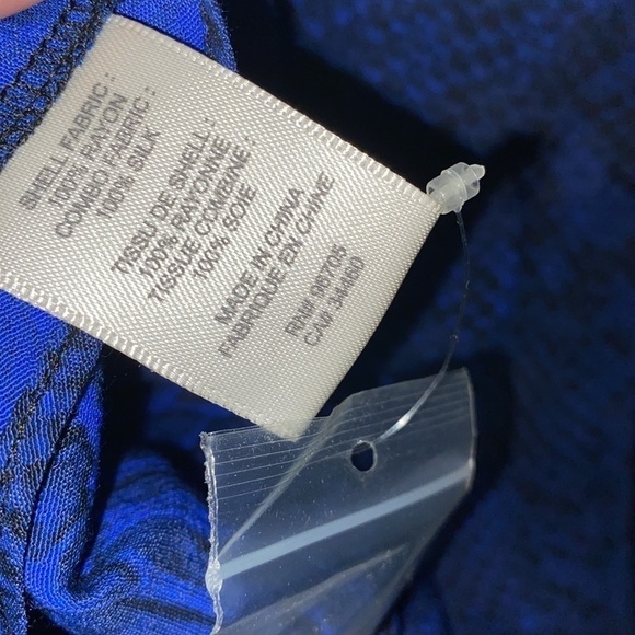 Rebecca Taylor shirt python tank w/ split trim‎ in cobalt size 2 NWT - Picture 7 of 9